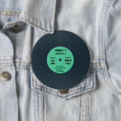 Funny Retro Vinyl Record Birthday Badge Ronde Button 4,0 Cm (In situ)
