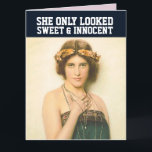 FUNNY RETRO VROUW BIRTHDAY KAART VOOR HAAR<br><div class="desc">FUNNY WENSKAART VOOR HAAR</div>