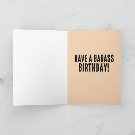 FUNNY RETRO VROUW FRIEND BIRTHDAY WENSKAARTEN KAART (Binnen)