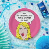 FUNNY RETRO VROUWEN, aangepast papier borden Papieren Bordje (Feest)