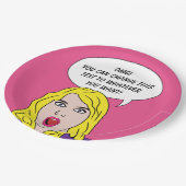 FUNNY RETRO VROUWEN, aangepast papier borden Papieren Bordje (Gekanteld)