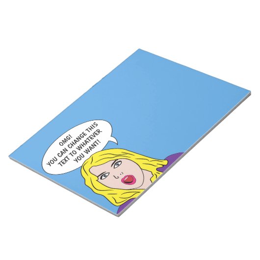 FUNNY RETRO VROUWEN aangepaste notitieblokken (Schuin)