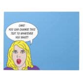 FUNNY RETRO VROUWEN aangepaste notitieblokken (Voorkant)