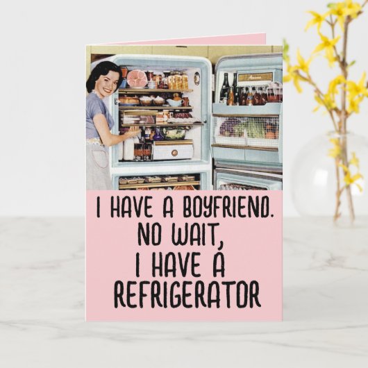 FUNNY RETRO VROUWEN VRIENDSCHAP VALENTIJNSDAG KAAR KAART (Gele Bloem)