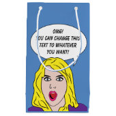 FUNNY RETRO VROUWENDOSSIER KLEIN CADEAUZAKJE (Voorkant)