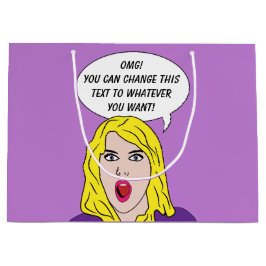 FUNNY RETRO VROUWENDOSSIER LARGE CADEAUTASJE