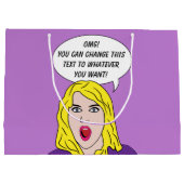 FUNNY RETRO VROUWENDOSSIER LARGE CADEAUTASJE (Achterkant)