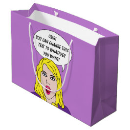 FUNNY RETRO VROUWENDOSSIER LARGE CADEAUTASJE