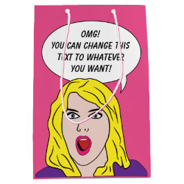 FUNNY RETRO VROUWENDOSSIER MEDIUM CADEAUZAKJE