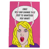 FUNNY RETRO VROUWENDOSSIER MEDIUM CADEAUZAKJE (Achterkant)