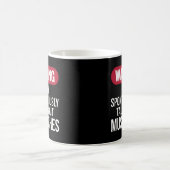 Funny Retro Warning I May Spontaneously Talk About Koffiemok (Center)