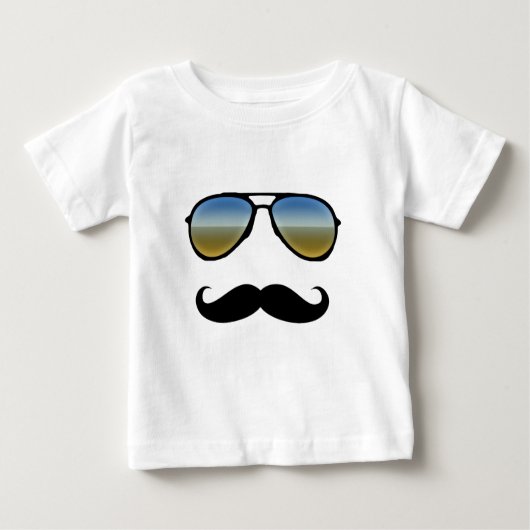 Funny Retro zonnebril met Mustache (Voorkant)