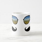 Funny Retro zonnebril met Mustache Koffiemok (Center)