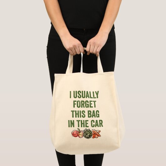 Funny Reused Grocery Shopping Bag Tote Bag (Voorkant (product))