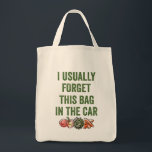 Funny Reused Grocery Shopping Bag Tote Bag<br><div class="desc">Vergeet je herbruikbare tassen meer dan je ze herinnert? Dit grappige tas kan je helpen je geheugen te graven.</div>