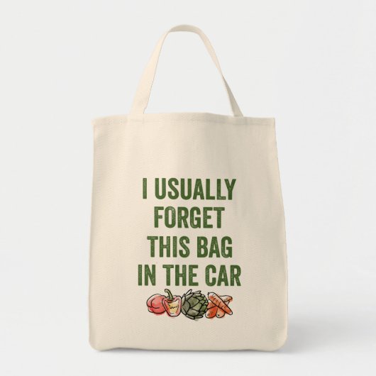 Funny Reused Grocery Shopping Bag Tote Bag (Voorkant)