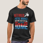 Funny Revermoede Postal Worker Mailman Retirement T-shirt (Voorkant)