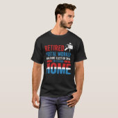 Funny Revermoede Postal Worker Mailman Retirement T-shirt (Voorkant volledig)
