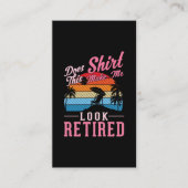 Funny Revermoede vakantie Visitekaartje (Voorkant)