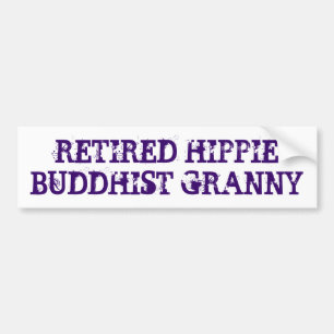 Funny Revermoeid Hippie Buddhist Granny Bumpersticker
