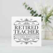 Funny Revermoeid leraar Kaart (Staand voorkant)