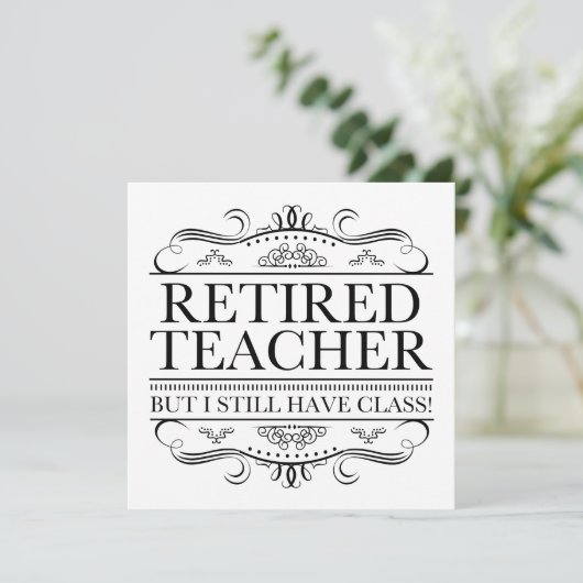 Funny Revermoeid leraar Kaart (Staand voorkant)