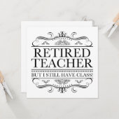 Funny Revermoeid leraar Kaart (Voorkant / Achterkant in situ)