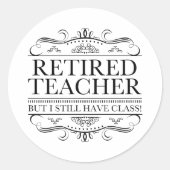 Funny Revermoeid leraar Ronde Sticker (Voorkant)