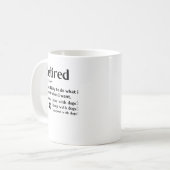 Funny Revermoeide definitiehond mama en Paw-liefhe Koffiemok (Voorkant links)