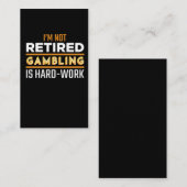 Funny Revermoeide Gambler Casino Slot Machine Play Visitekaartje (Voorkant / Achterkant)