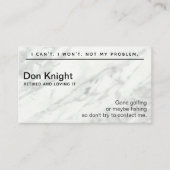 Funny Revermoeit Gag Gift Visitekaartje (Voorkant)