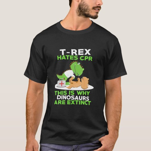 FUNNY REX HATES Cute Dinosaur Meme Sayin T-shirt (Voorkant)