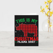 Funny Rhino Christmas Pj Pajama Men Women Pj For F Kaart (Gele Bloem)