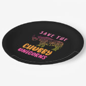 Funny Rhino Save Chubby Unicorns Animal Rights Papieren Bordje (Gekanteld)