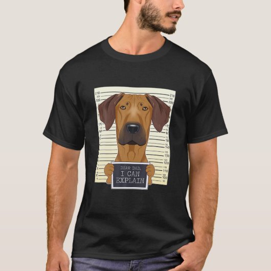 Funny Rhodesian Ridgeback Dad I Rhodesian Ridgebac T-shirt (Voorkant)