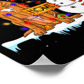 Funny Rhodesian Ridgeback Dog Christmas Snowman Xm Poster (Hoek)