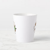 Funny Rhythmic Gymnast Capybara Hoop Cartoon Latte Mok (Voorkant)