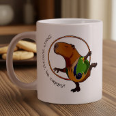 Funny Rhythmic Gymnast Hoop Cartoon Capybara Grote Koffiekop