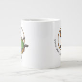 Funny Rhythmic Gymnast Hoop Cartoon Capybara Grote Koffiekop (Voorkant)