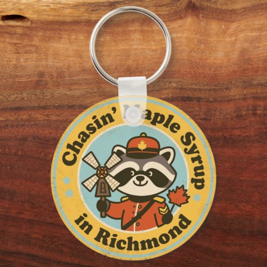 Funny Richmond Gift for Maple Lovers Sleutelhanger (Voorkant)