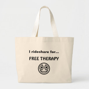 Funny Rideshare Driver Canvas tas Gig Economy Humo