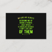 Funny Ridiculous kind Visitekaartje (Voorkant)