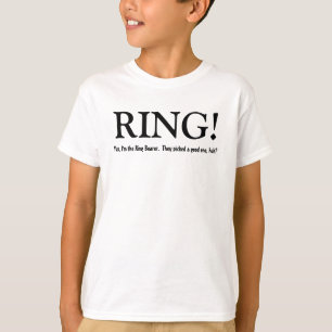 Funny Ring Bearer  Wedding Party Shirt