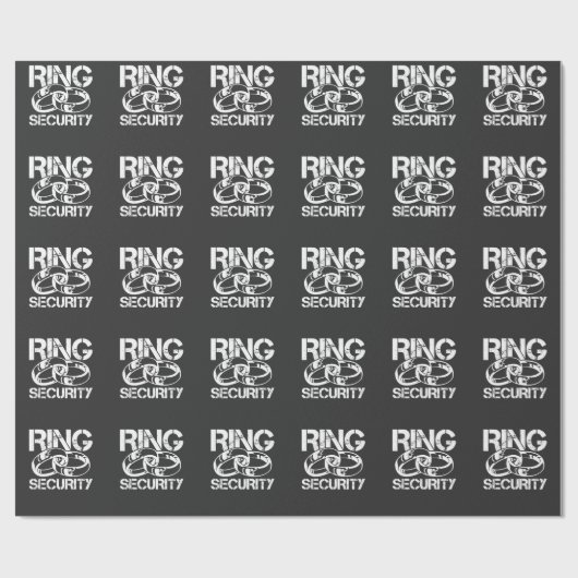 Funny Ring Security Marriage Ring Bearer Cadeaupapier (Vlak)