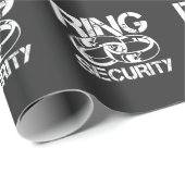 Funny Ring Security Marriage Ring Bearer Cadeaupapier (Rol Hoek)