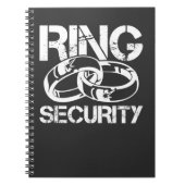Funny Ring Security Marriage Ring Bearer Notitieboek (Voorkant)