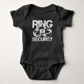 Funny Ring Security Marriage Ring Bearer Romper (Voorkant)