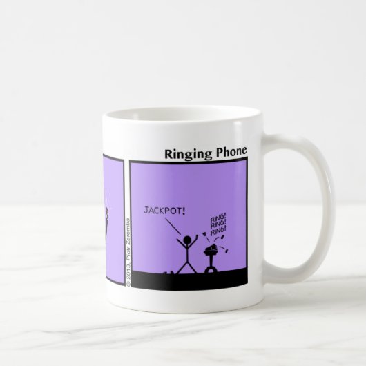 Funny Ringing Phone Stickman Mok - 101 (Rechts)