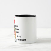 Funny Rise & Shine Grumpy Morning Rooster Humor Mok (Midden)