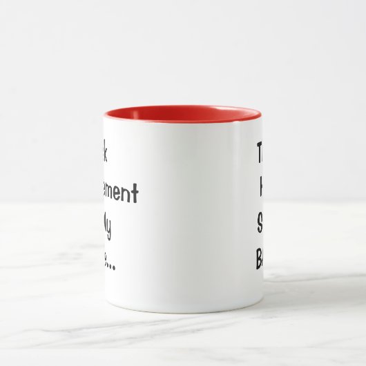 Funny Risk Management Quote Joke Risk Manager Mok (Midden)